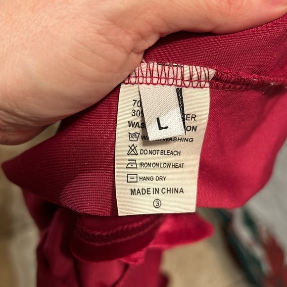 Deep Fuchsia Pink Calf Length Velvet Criss Cross Open Back Dress - Picture 5 of 11